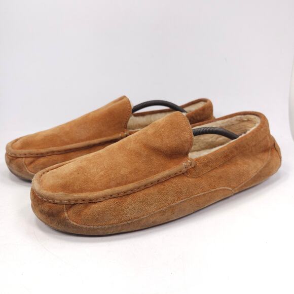 UGG Comfort Slip On Slide House Shoe Slipper Mens Size 13 5775 Beige - Picture 1 of 8